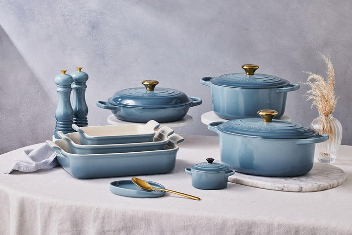 Le Creuset ovale Löffelablage aus Steinzeug, Chambray, 71507154340099, Chambray