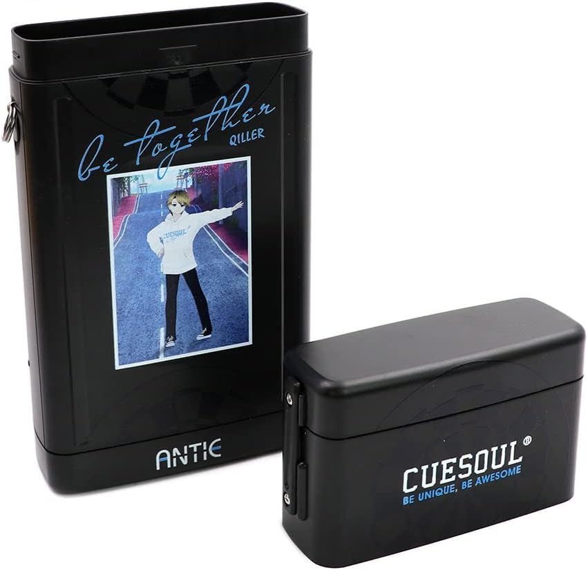 CUESOUL ANTIE Hard Dart Case, Hält 6 Dartpfeile mit Stahlspitze/Softspitze und zusätzliches Zubehör,