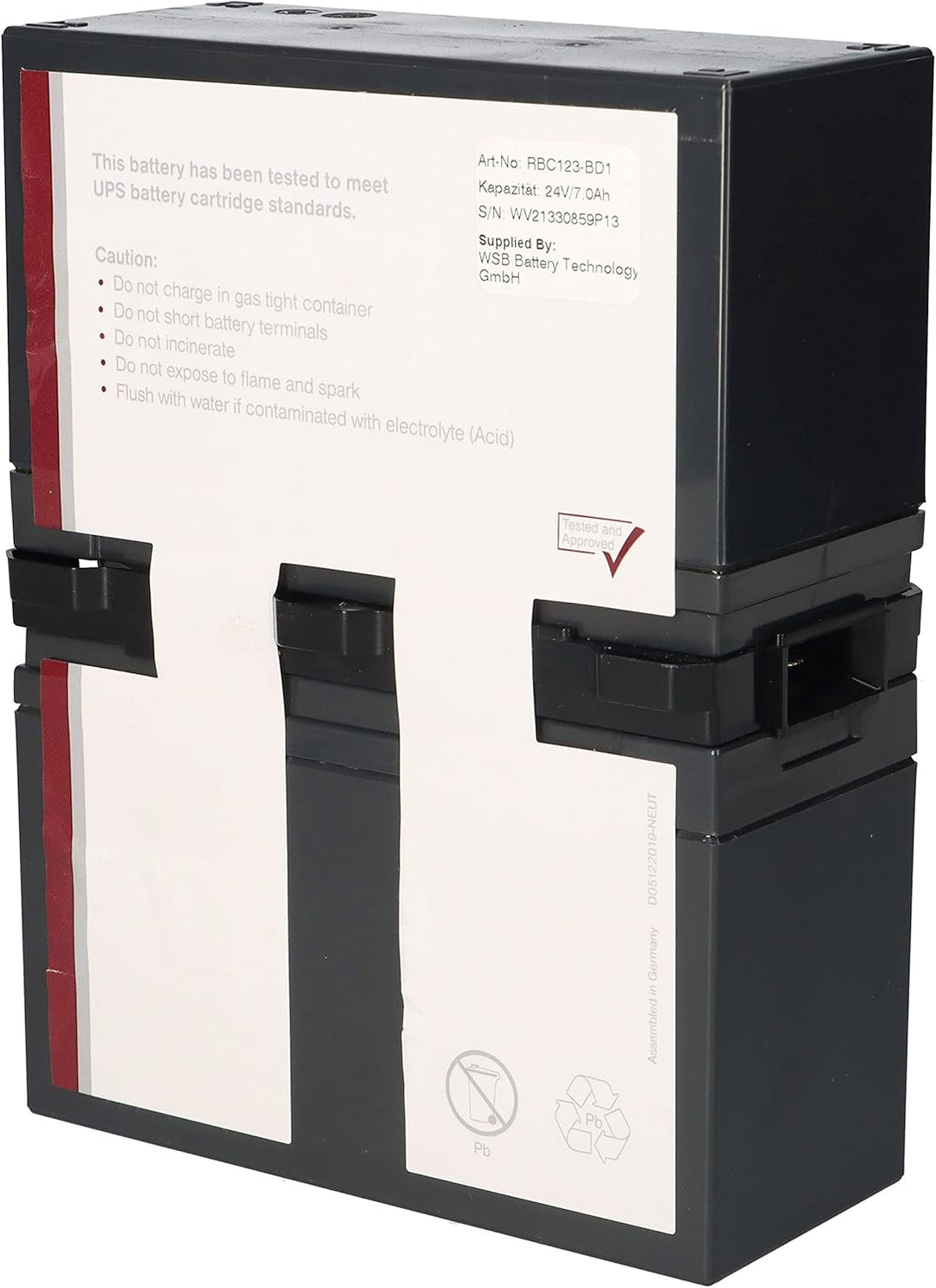 Akku kompatibel APC Smart UPS 750 & APC Back UPS Pro 900 APCRBC123