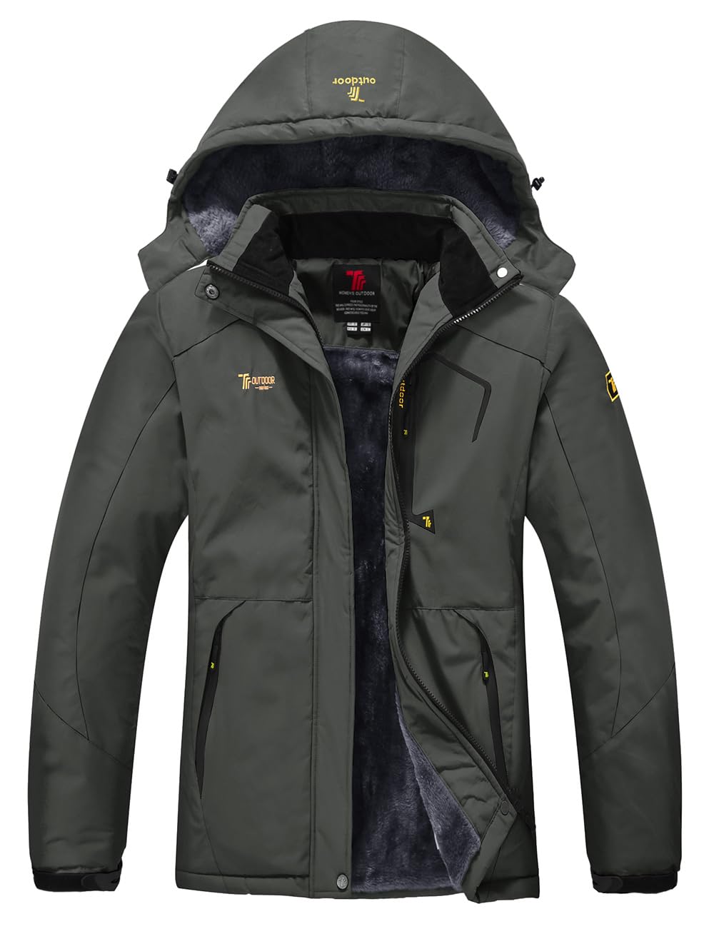 YSENTO Damen Winterjacke Wasserdicht Skijacke Outdoor Softshelljacke Warm Fleecejacke Funktionsjacke
