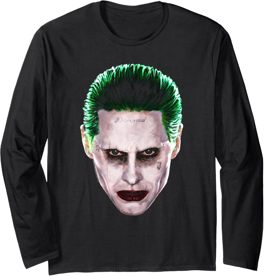 Suicide Squad Joker Head Langarmshirt
