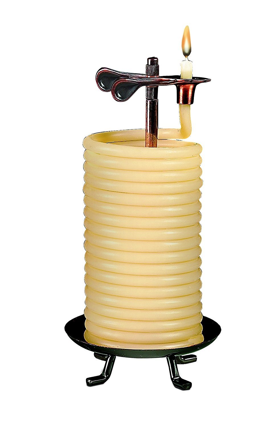 Candle by the Hour 80 Stunden vertikale Kerze, umweltfreundlich, natürliches Bienenwachs mit Baumwol
