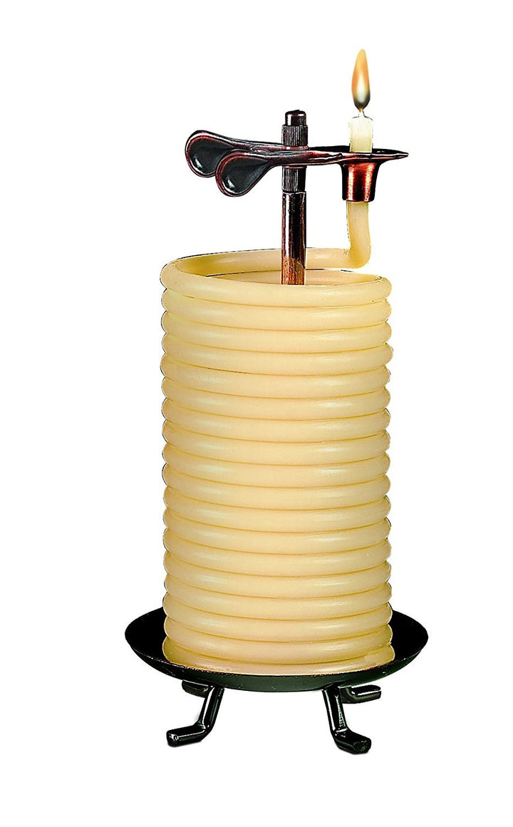 Candle by the Hour 80 Stunden vertikale Kerze, umweltfreundlich, natürliches Bienenwachs mit Baumwol