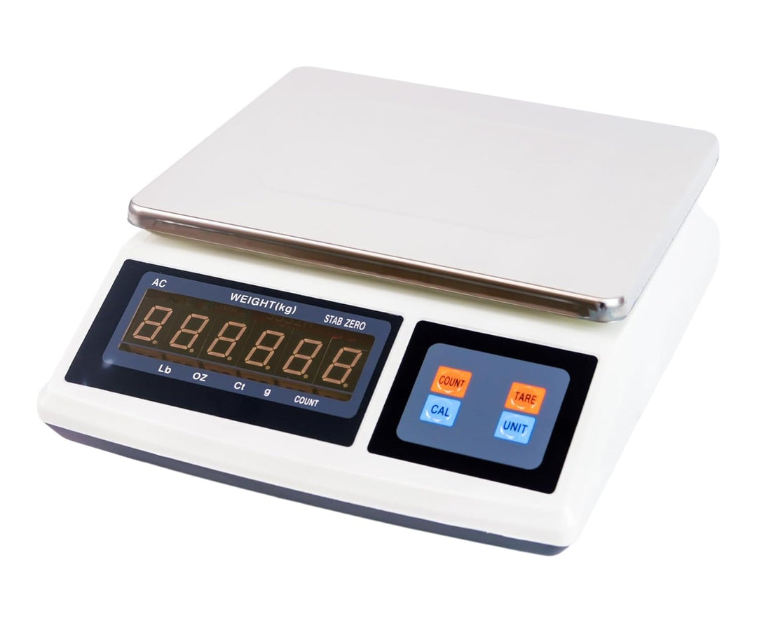 HDWR wagPRO-S30 Plattformwaage 30 kg, digitale Paketwaage mit Zählfunktion | Genauigkeit 1 g, Tara-F