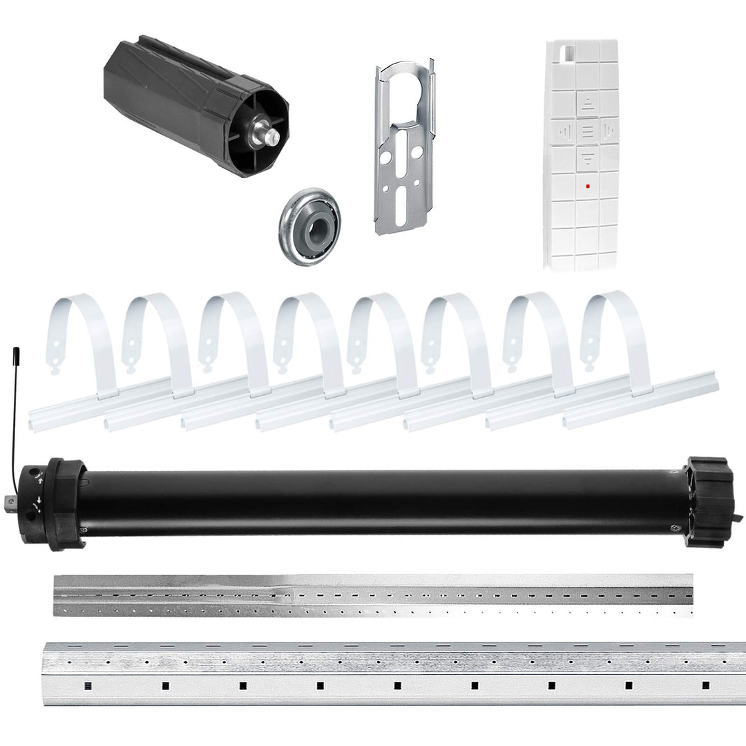 NOBILY Rolladen-Komplett-Set f. 60mm Achtkantwelle Mechanischer Funk Maxi-Rolladenmotor PR5 30Nm + M