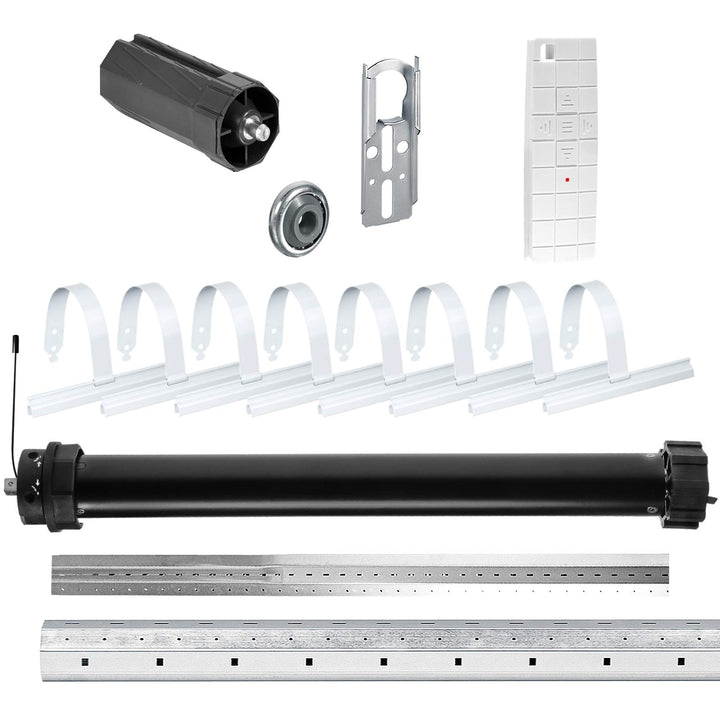 NOBILY Rolladen-Komplett-Set f. 60mm Achtkantwelle Mechanischer Funk Maxi-Rolladenmotor PR5 30Nm + M