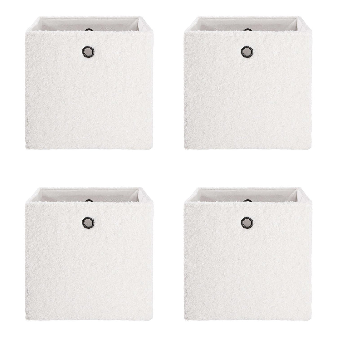BUTLERS (4 Stück) Aufbewahrungsbox faltbar 30x 30cm -Toddy- Aufbewahrungswürfel mit Griffen | Aufbew