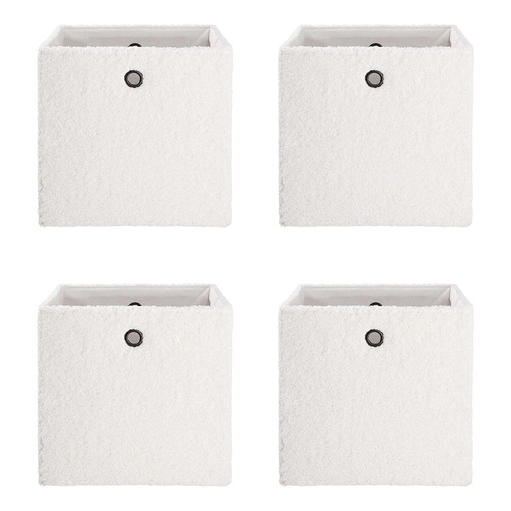 BUTLERS (4 Stück) Aufbewahrungsbox faltbar 30x 30cm -Toddy- Aufbewahrungswürfel mit Griffen | Aufbew