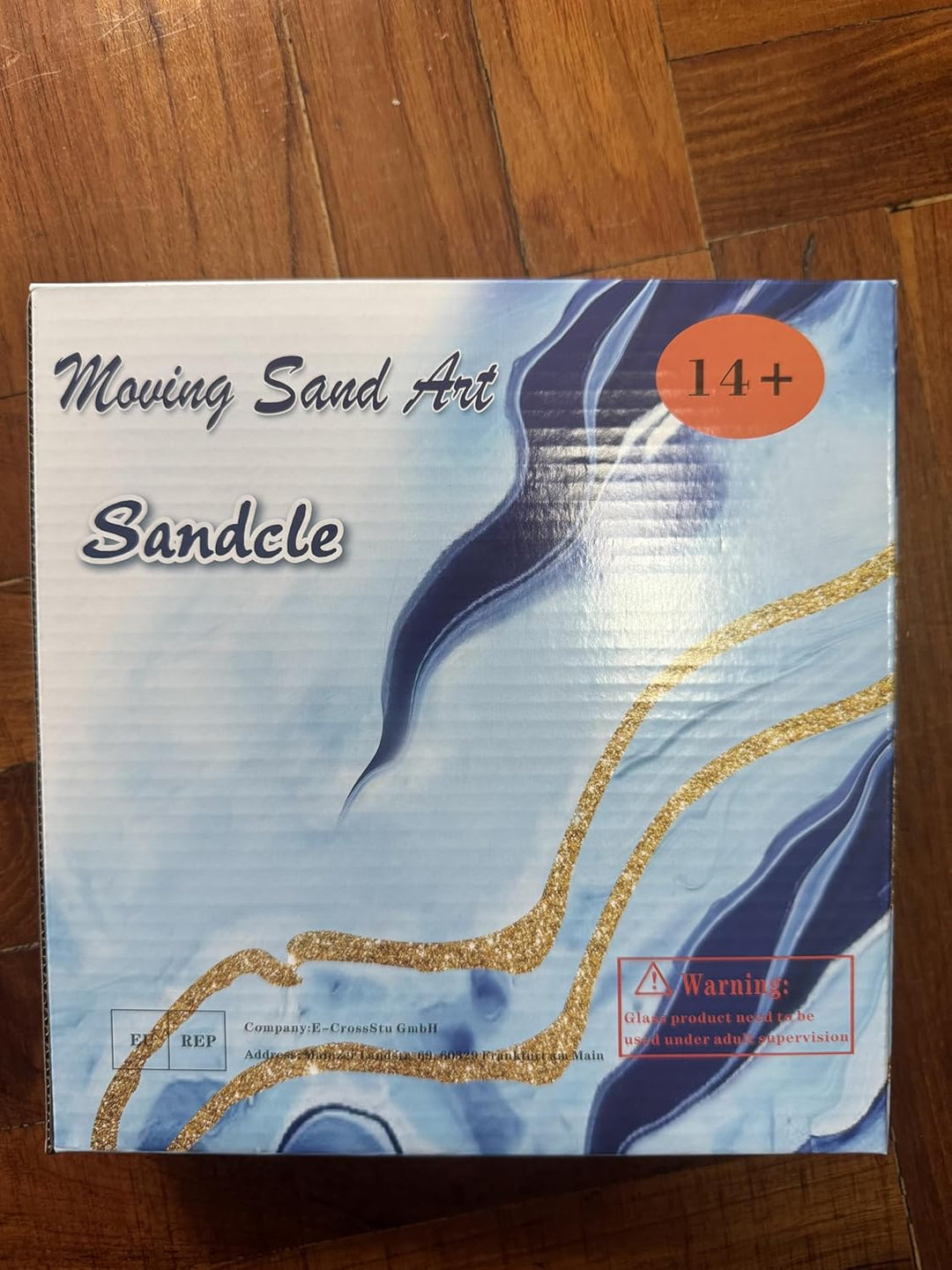 3D Sandbilder Zum Drehen - Dynamisches Sandbild Runde Glas Rahmen, Bewegliche Sandkunst Landschaft,