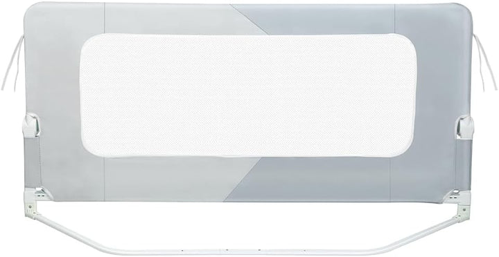 HUOLE Bettschutzgitter mit Verstellbarer Gurte,Rausfallschutz Bett 180° faltbar für Boxspringbett, B