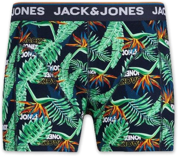 JACK & JONES Herren Unterhosen 5er Set Pack Männer Boxershorts Weiss schwarz blau grau Trunks 122048