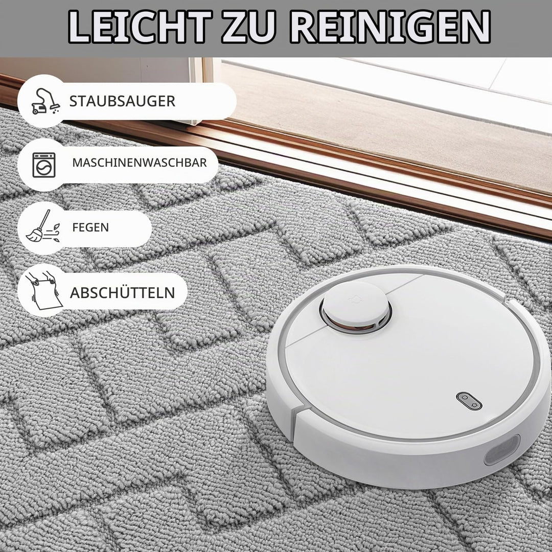 Fussmatte Innen Aussen Waschbar eingangsteppich innen Schmutzfangmatte rutschfest,Türmatte Innen Tep