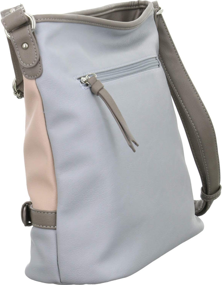 TOM TAILOR bags Juna Damen Hobo Bag Schultertasche 30 x 10 x 28 Mixed Rose, 30 x 10 x 28 Mixed Rose
