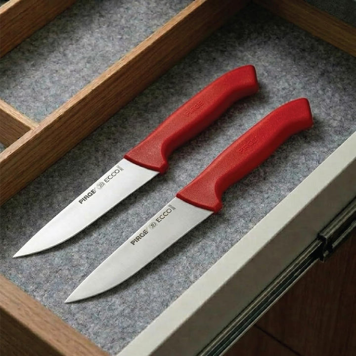 Pirge Ecco Metzgermesser 25 cm Rot Schlachtermesser - Fleischermesser - Stechmesser - Exzellenter Sc