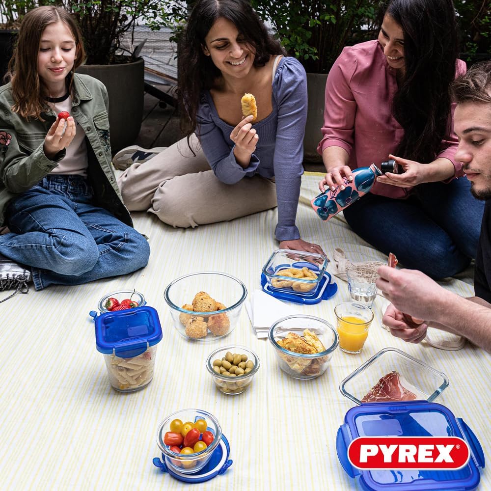Pyrex Cook&Go Behälter-Set, verschiedene Formen, 7-teilig