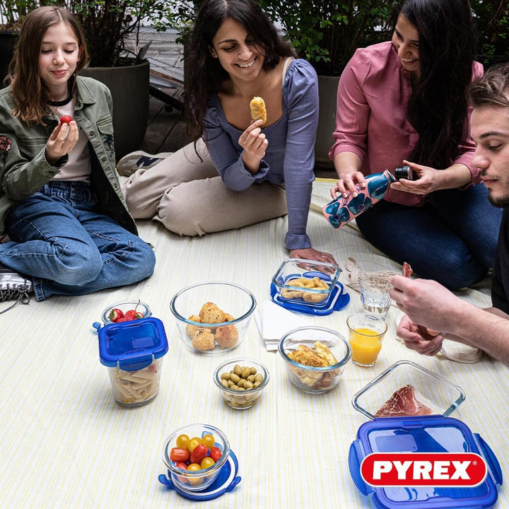 Pyrex Cook&Go Behälter-Set, verschiedene Formen, 7-teilig