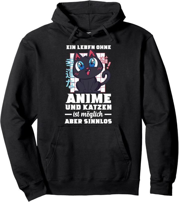 Anime Fan Katzen Kawaii Manga Ramen Cosplay Pullover Hoodie