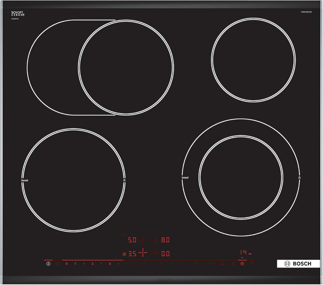 Bosch PXX675DC1E Serie 8 Induktionskochfeld (autark), 60cm breit, FlexInduction Platzwahl, MoveMode