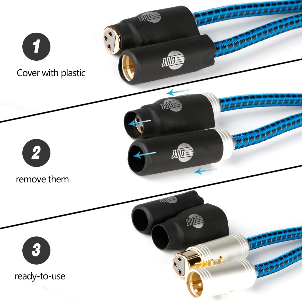 BOAACOUSTIC JIB audiophile XLR Kabel 1m High end XLR Audio Kabel hifi Mikrofonkabel OCC XLR Stecker