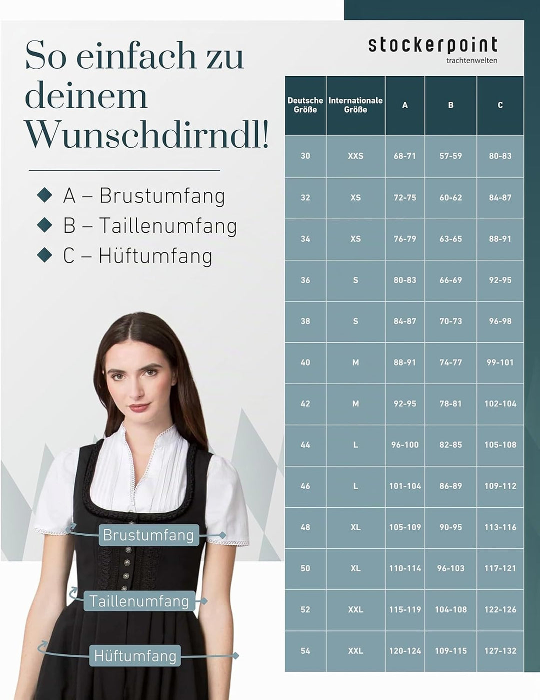 Stockerpoint Damen Dirndl Dirndl Zenta3 38 Schwarz (Schwarz), 38 Schwarz (Schwarz)