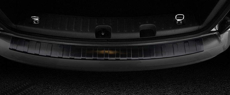 Ladekantenschutz aus Edelstahl in anthrazit mit 3D Abkantung passend für VW Caddy/Caddy Life/Caddy M