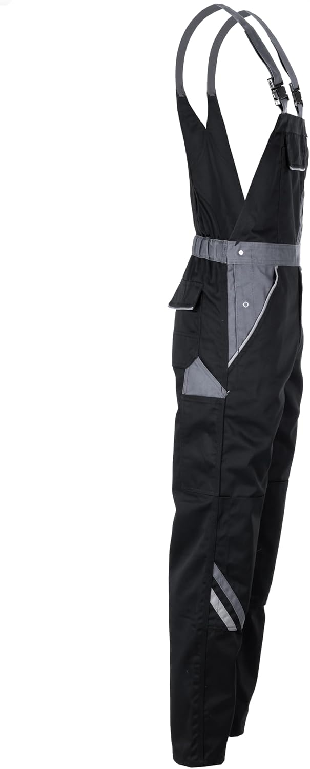 Planam Herren Latzhose Highline Latzhose (1er Pack) 24 Schwarz/Schiefer/Zink, 24 Schwarz/Schiefer/Zi