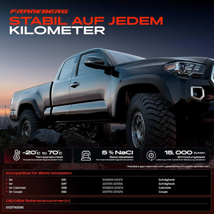 Frankberg Fensterheber Vorne Links Kompatibel mit 1er E81 E82 E87 E88 116 118 120 123 125 130 135 M