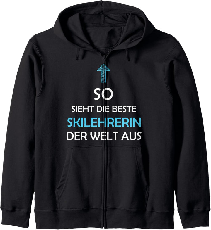 Beste Skilehrerin der Welt Ski Lehrerin Kapuzenjacke