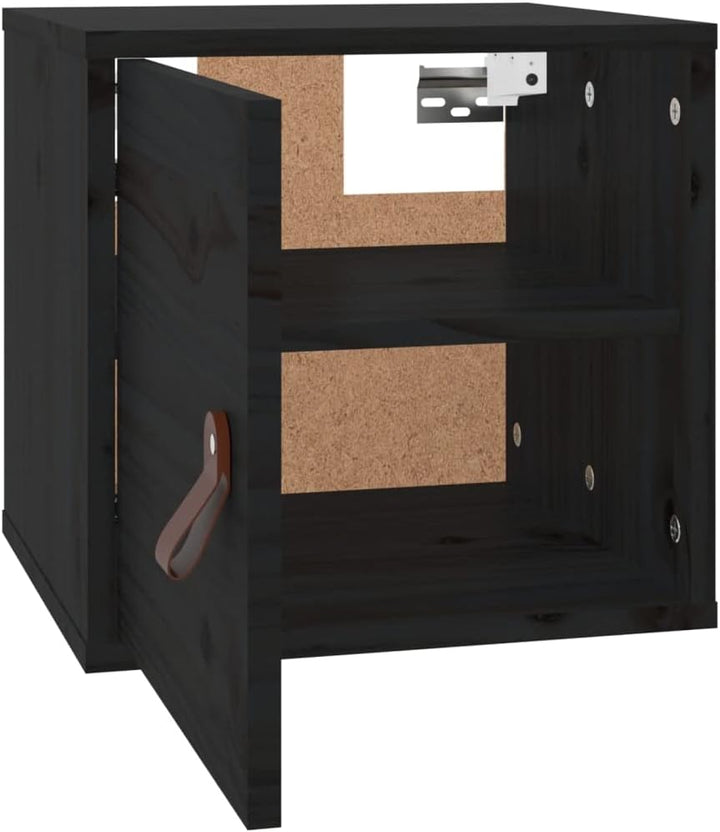 WIFESE 31,5x30x30 cm Wandschrank TV Schrank mit 2 Fächern Hängeschrank Bücherregal Schweberegal Lage