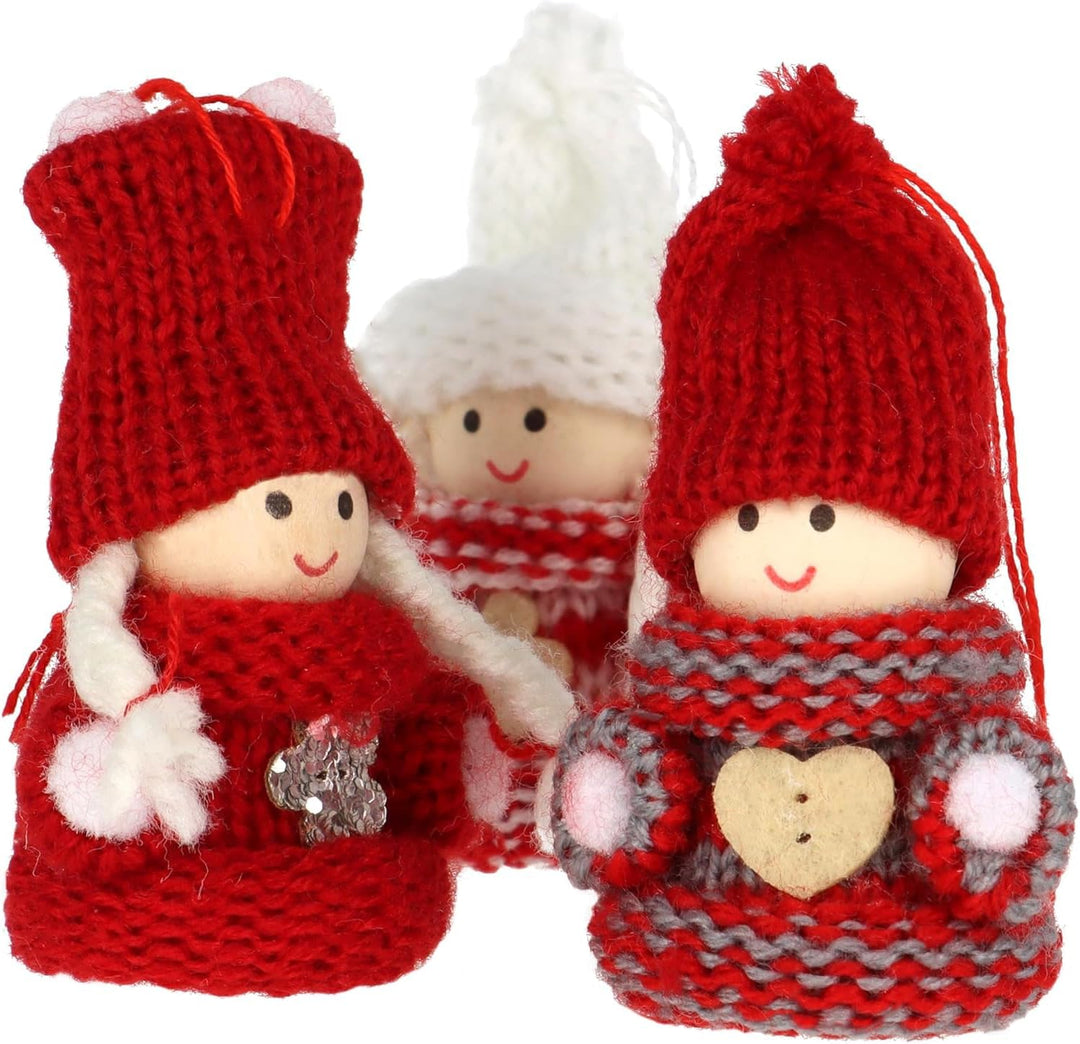 CREOLOGIC Mini-Wichtel Figur 7cm · Baumschmuck· Weihnachtsdekoration · Wintermütze · Deko · Wichtelg