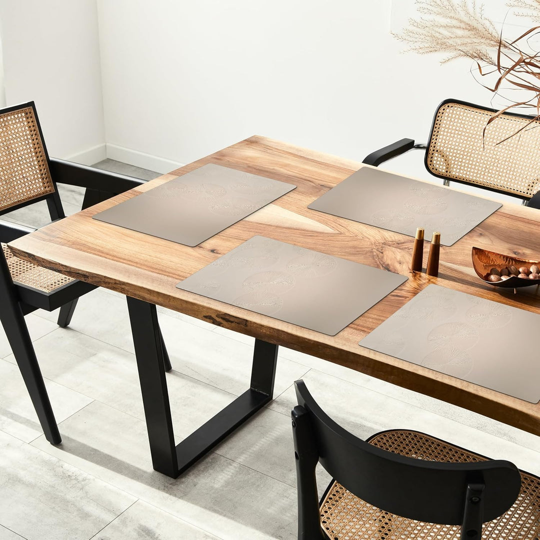 KitchenYeah© Platzsets Abwaschbar 6-Teilig 45x30 cm Tischsets Platzdeckchen rutschfeste Platzset Unt