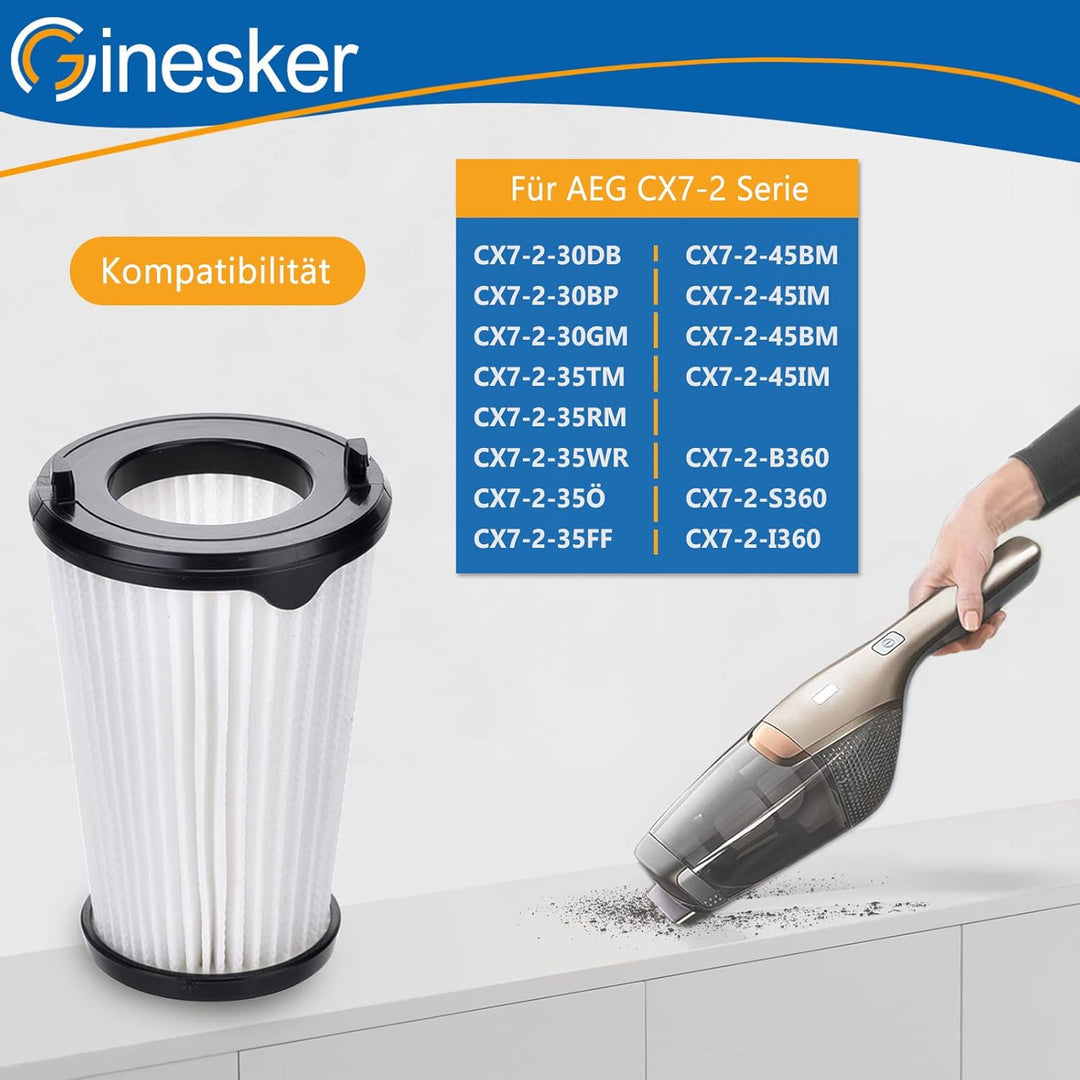 Filter für AEG CX7-2 & QX8 AEF150 Ergorapido Akkustaubsauger Zubehör CX7 Flexibility Animal Ersatzfi