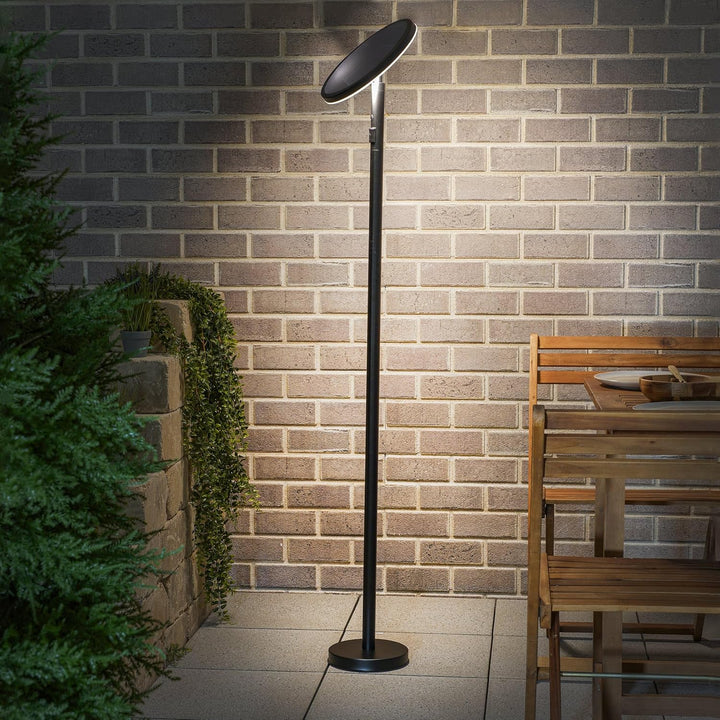 Esotec Solar Sensor Stand-/ Tisch- Leseleuchte Emilia 150, höhenverstellbar, Höhe 153cm, 5 Stufen di