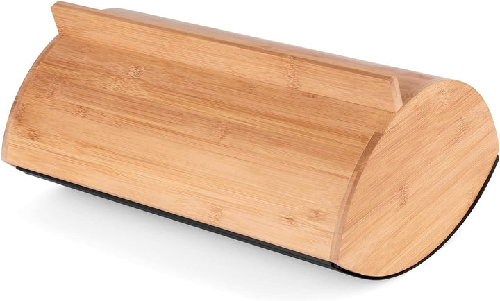 Konighoffer Brotbox Brotkasten Brotkiste Holz Edelstahl Brotkorb COSMICO schwarz