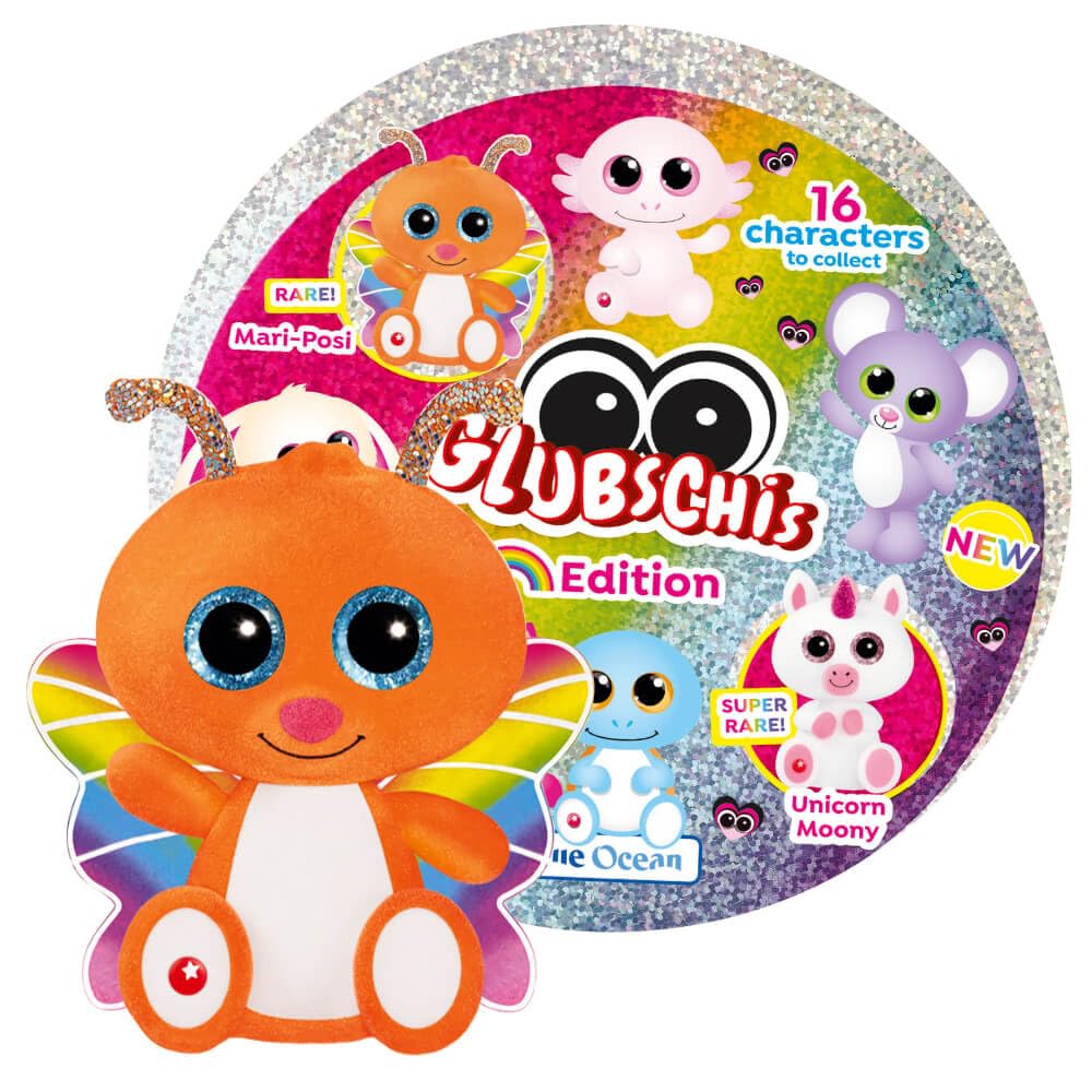Blue Ocean Glubschis Sammelfigur Rainbow Serie 6 - Glubschi Glitzer Figur - Auswahl (Figur Mari-Posi