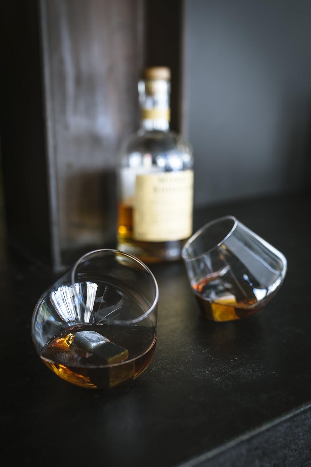 Gentlemen 's Hardware Rocken, Whisky Gläser, Silber, Set von 2