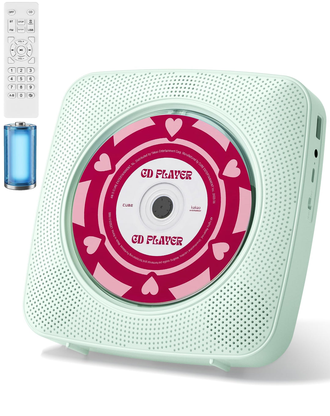 CD Player Tragbar Bluetooth Radio mit CD-Player mit Lautsprecher Unterstützung USB & AUX-Wiedergabe