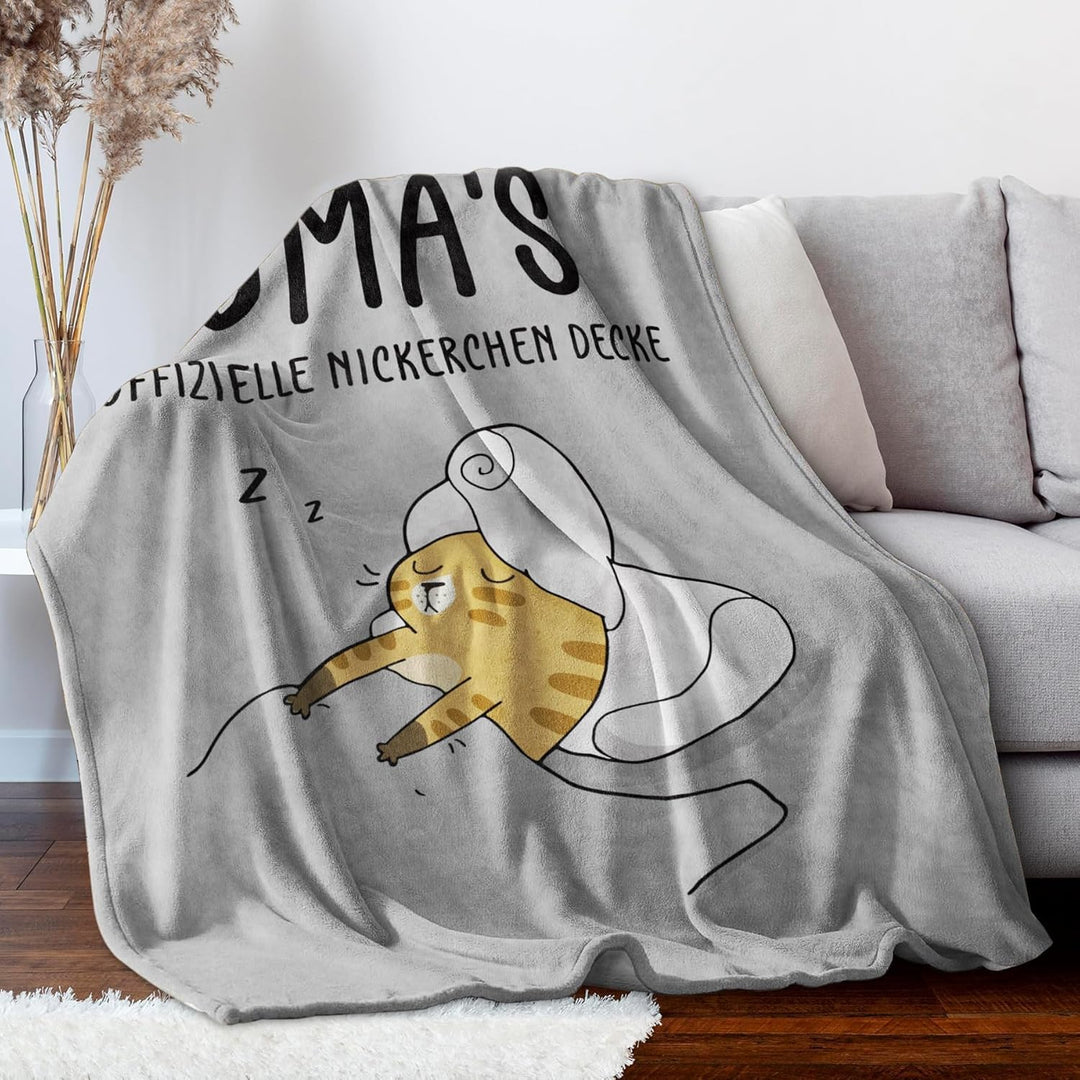 Juratar Oma Geschenk, Personalisierte Decke Geschenke für Oma, Superweiche Decke aus Flanell Oma, Om