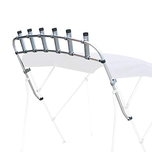 Oceansouth Angelrutenhalter CLAMP-ON Aluminium für Biminis Angelrutenhalter für Sonnenverdeck, Angel