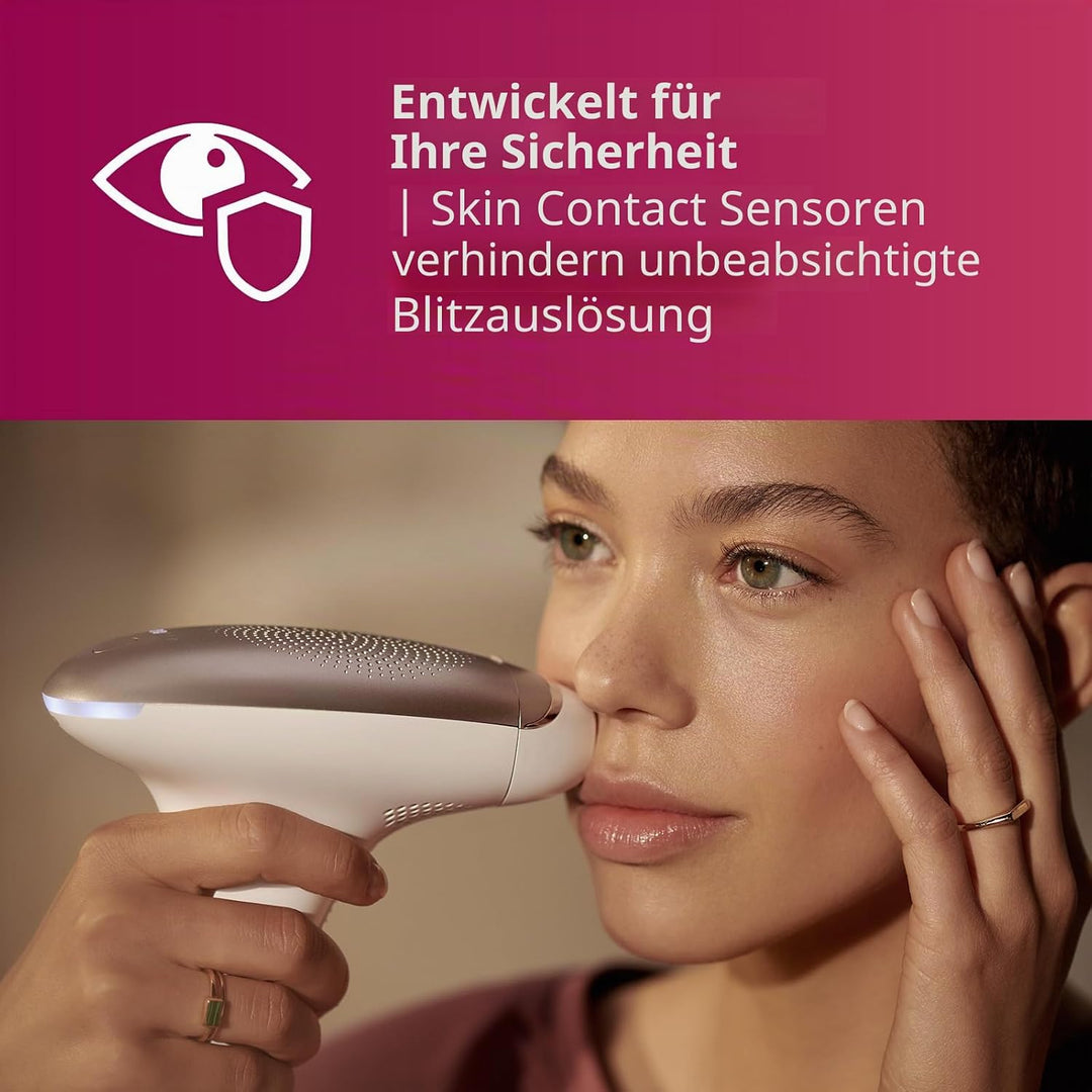 Philips Lumea IPL Advanced, 3 Zubehörteile, Epiliergerät und kompakter Satin-Trimmer