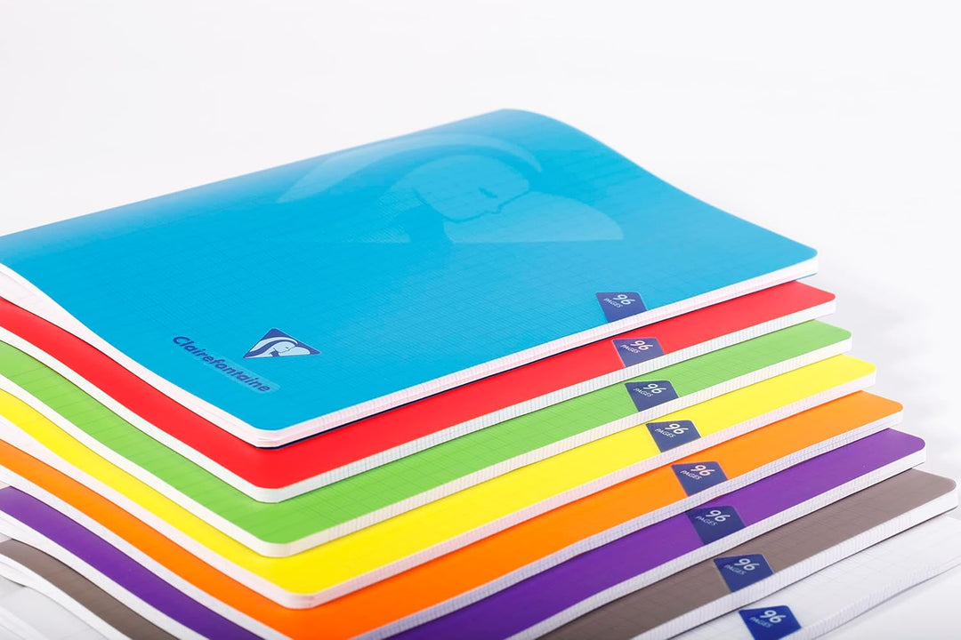 Clairefontaine 303227C - Packung mit 25 Heften S´coolbook, ideal für die Schule, DIN A4, 16 Blatt, 9