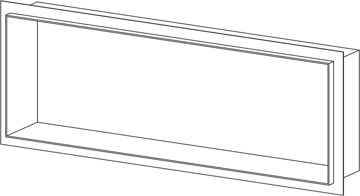 BERNSTEIN® Wandnische aus Edelstahl NT206010X randlos -20 x 60 x 10 cm Einbauregal, befliesbare Wand