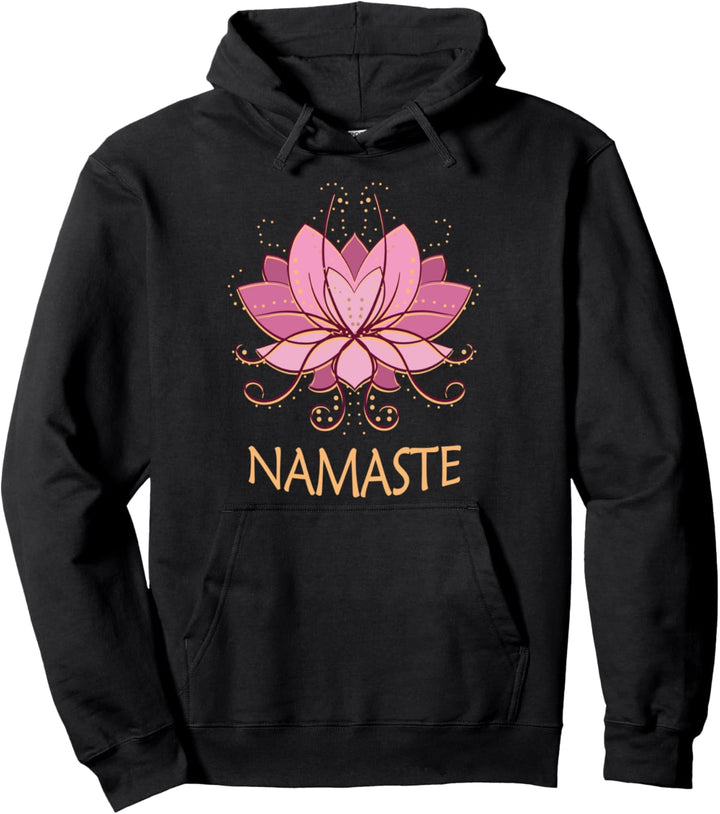 Namaste Flower Lotus Yoga Pullover Hoodie
