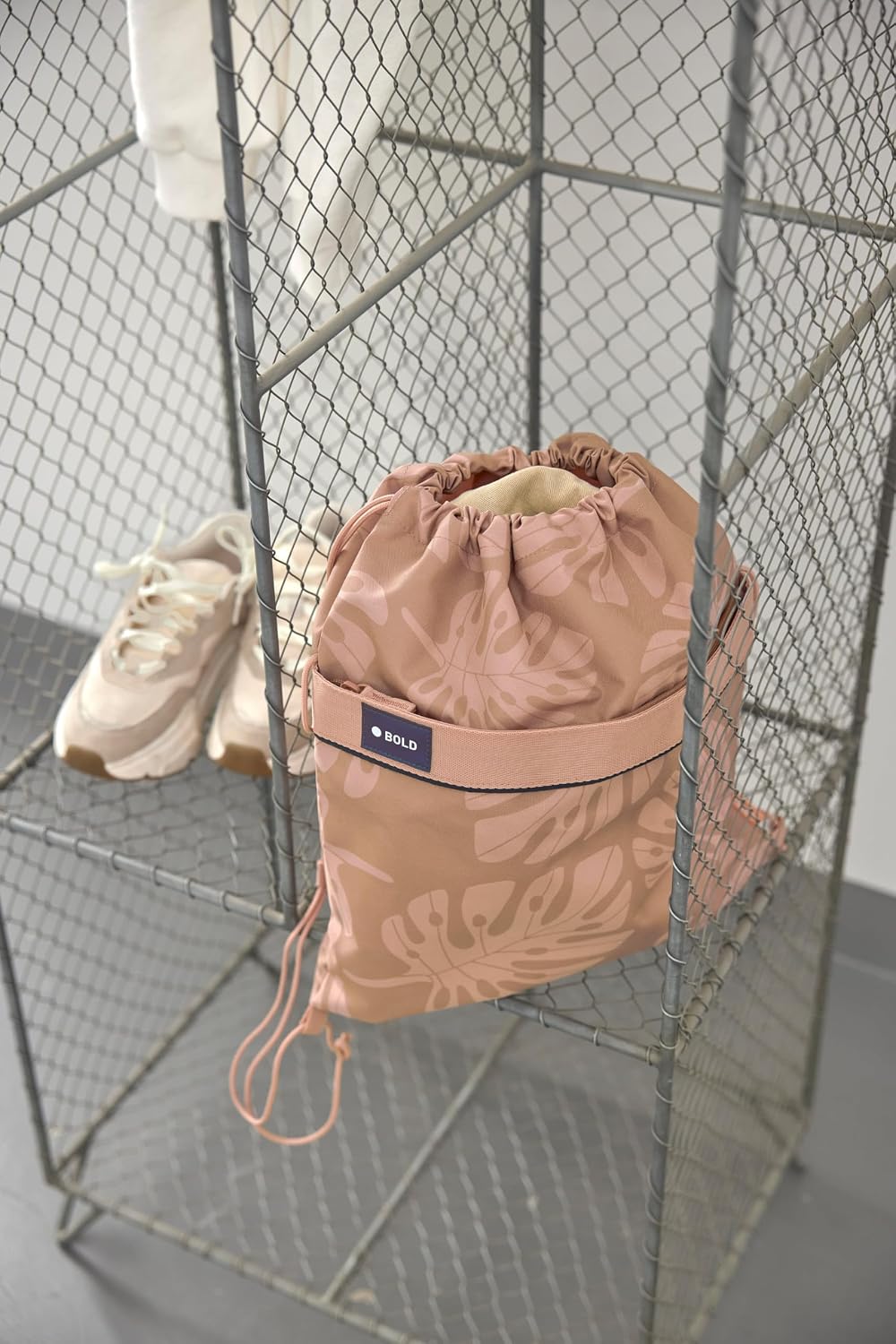 Bold Lässig Kinder Turnbeutel Sportbeutel mit Rucksackfunktion/School String Bag Bold Blue Beige, Be