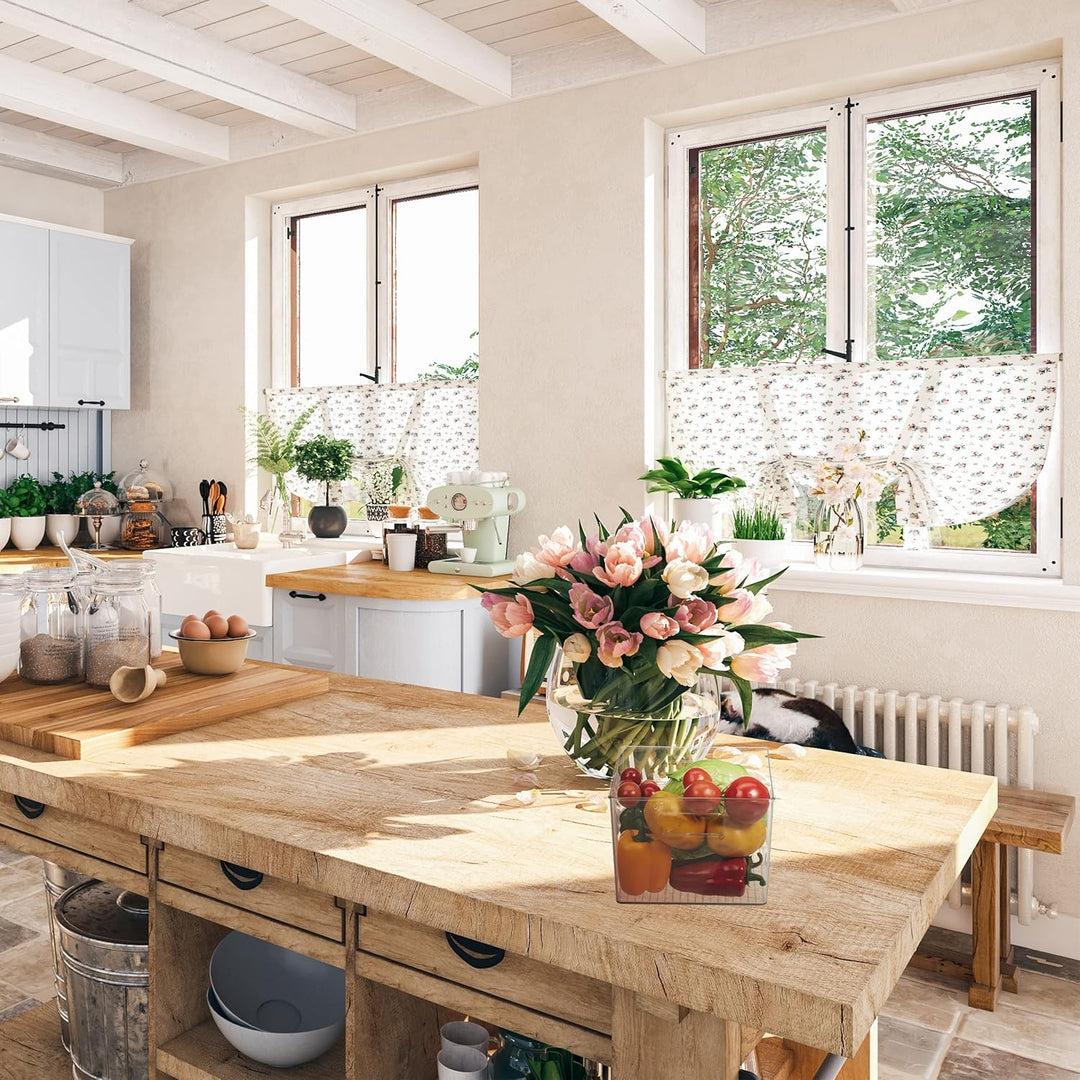 Relaxdays 3 x Kühlschrank Organizer, Aufbewahrung von Lebensmitteln, HxBxT: 15,5 x 21 x 21 cm, Küche