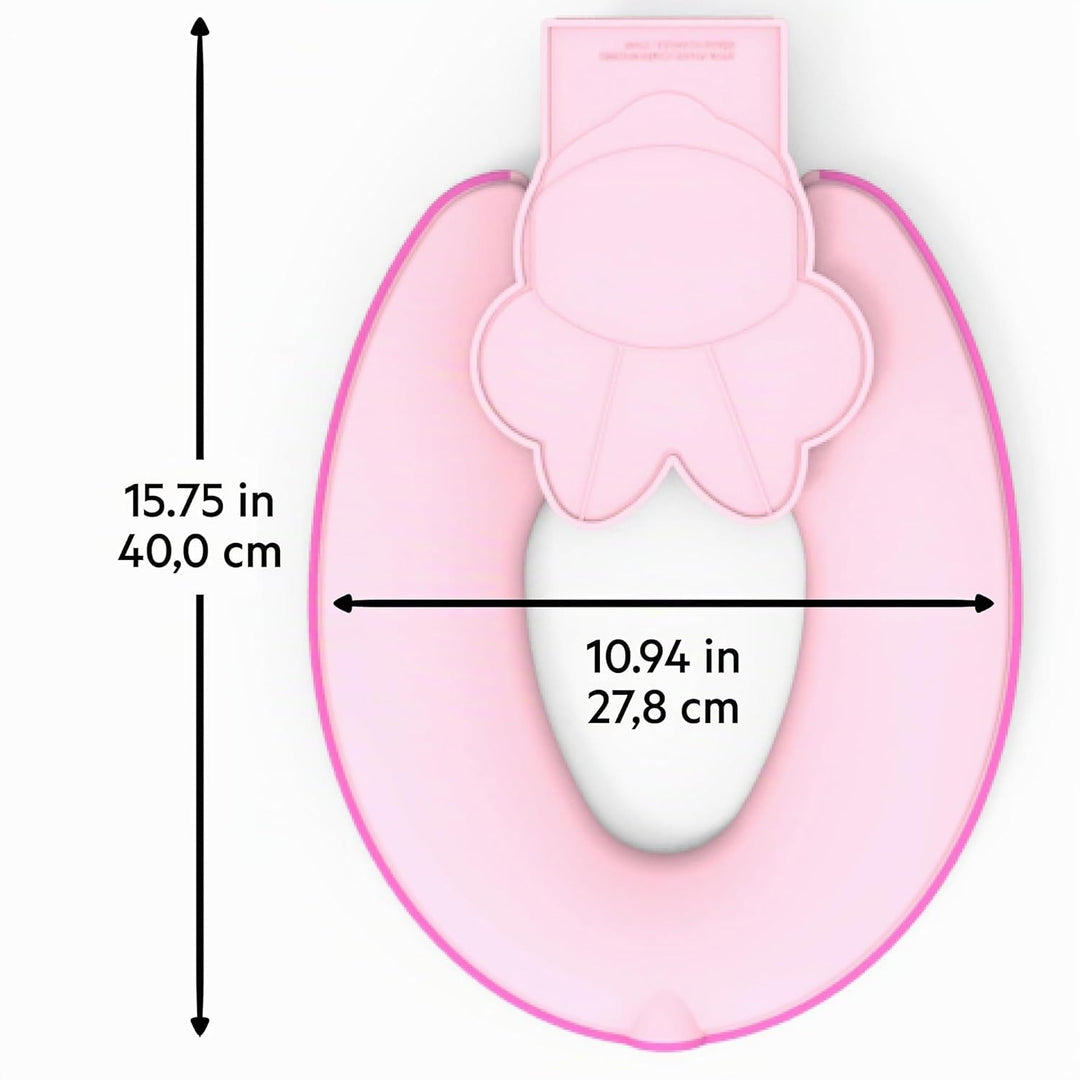 Bright Starts, Disney Baby Minnie Maus Flip & Sit Töpfchensitz, Sicherer Toilettenaufsatz mit Rutsch