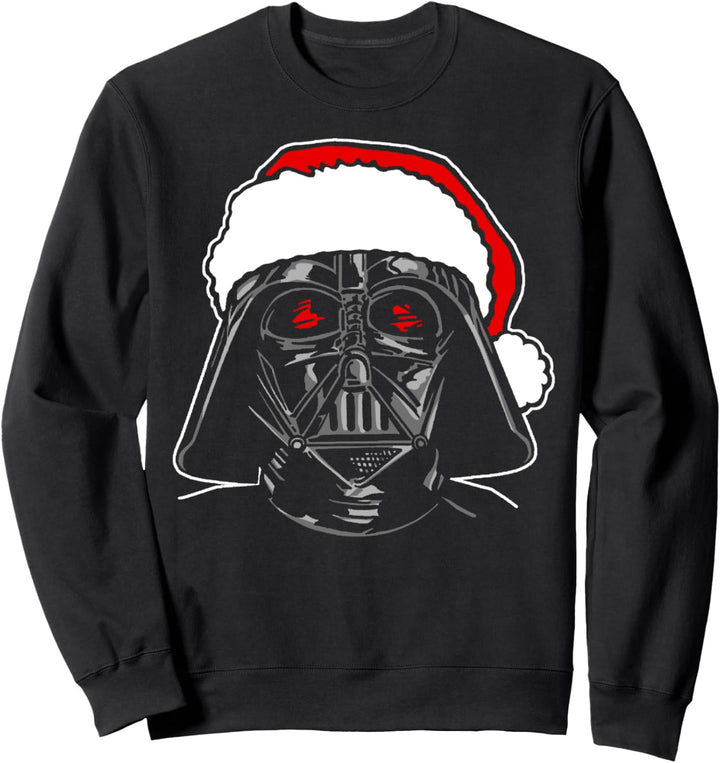 Star Wars Darth Vader Santa Hat Outline Sweatshirt