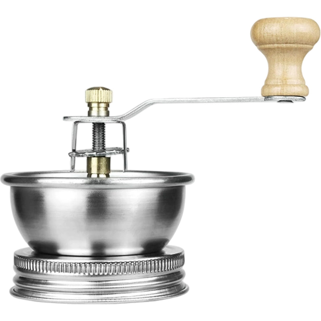Manuelle Kaffeemühle, tragbar, robust, aus Edelstahl, speicherbar, Kaffeebohnenmühle für den Heimgeb