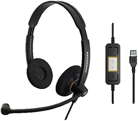 Sennheiser SC60 Headset (binaural / beidseitig, USB, für Microsoft Lync) Schwarz, 504547