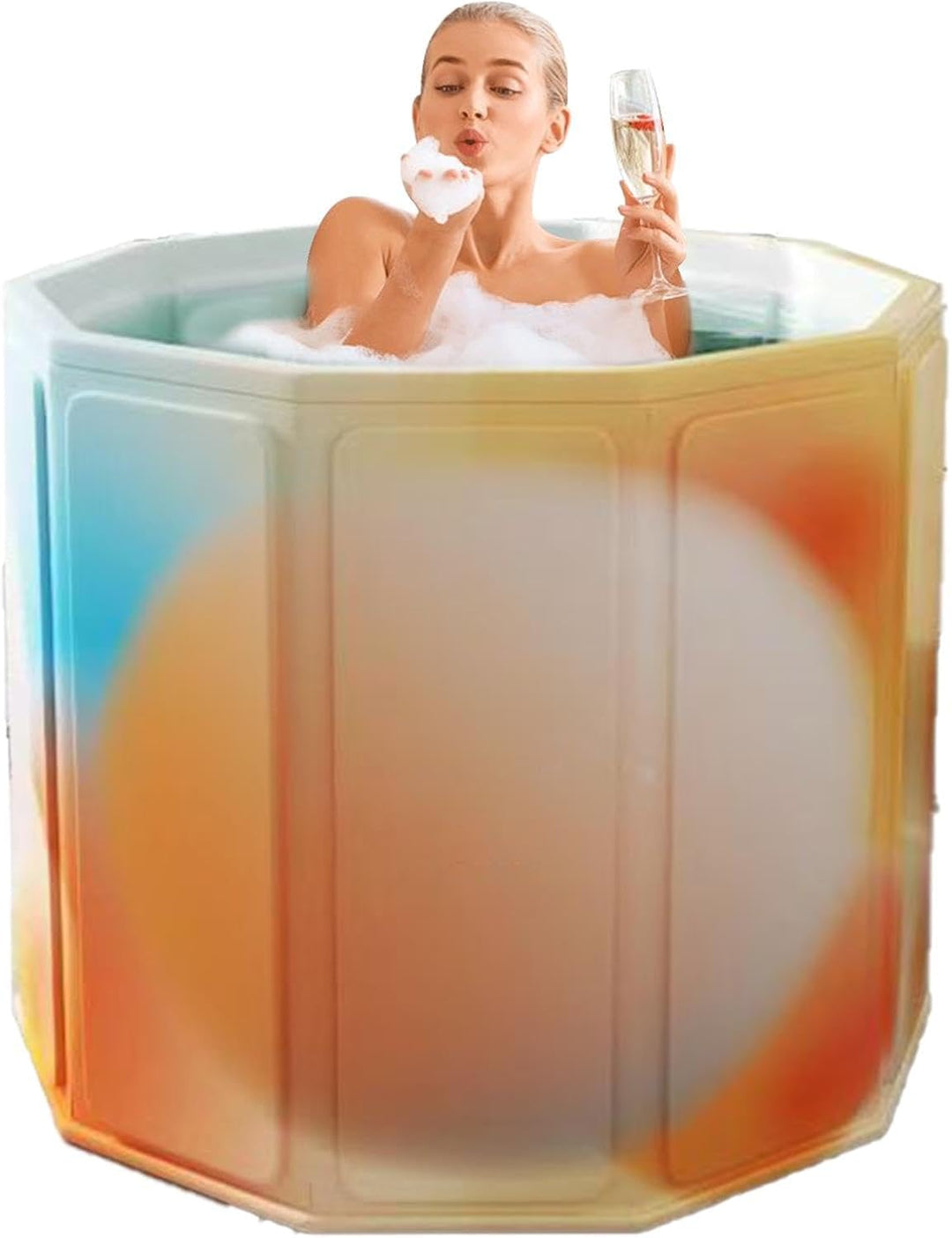 Faltbare Badewanne für Erwachsene, dicke faltbare Reisebadewanne für Erwachsene, dicke kleine und Mä